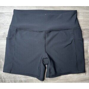 RBX Womens Biker/Yoga Outdoors Athletic Running Black Shorts Size L